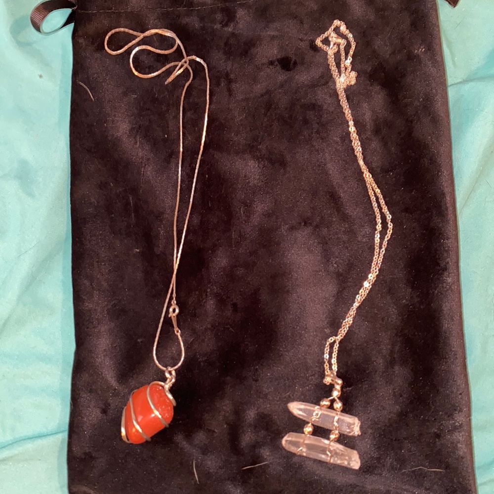 Two gemstone necklaces